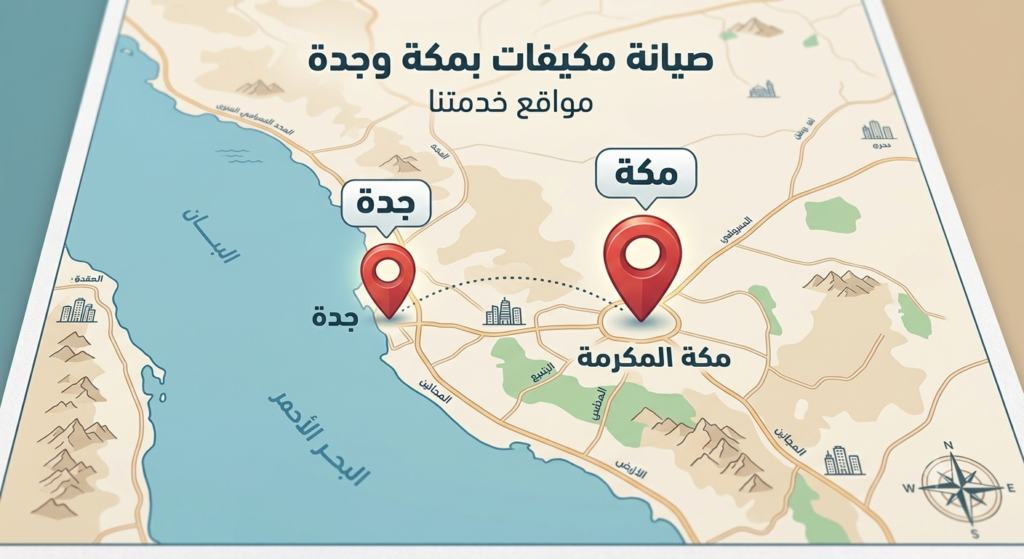 شركة صيانة مكيفات بجدة ومكة الرواد